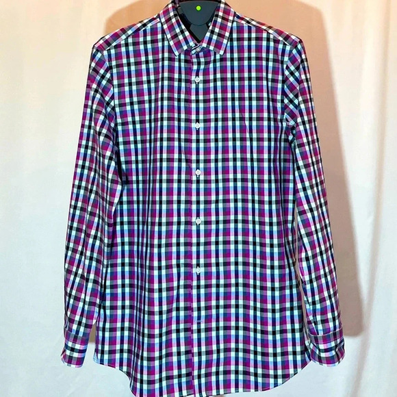 Banana Republic Men’s Shirt Grant Fit Non Iron Button Up 100% Cotton Size L - Picture 1 of 4